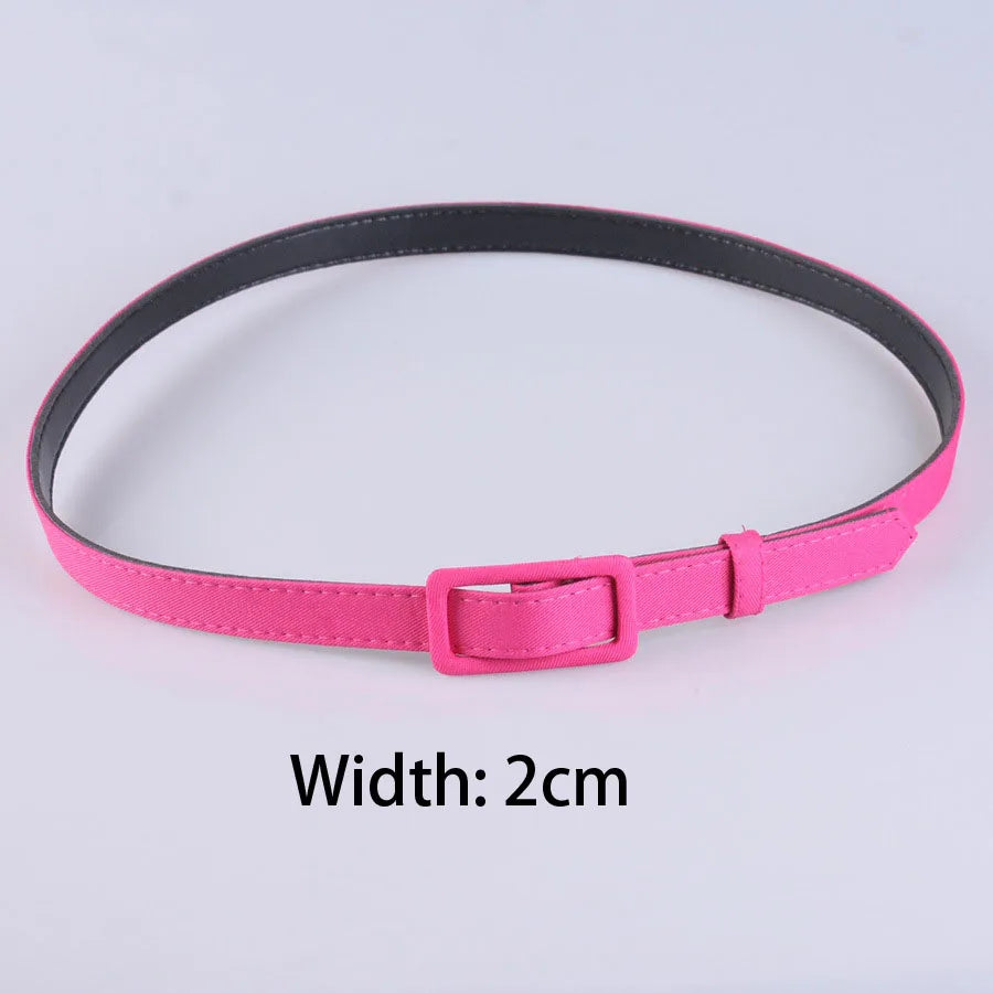 Width 2cm/4cm/6cm Women's Belt Fashion Casual Simple All-match