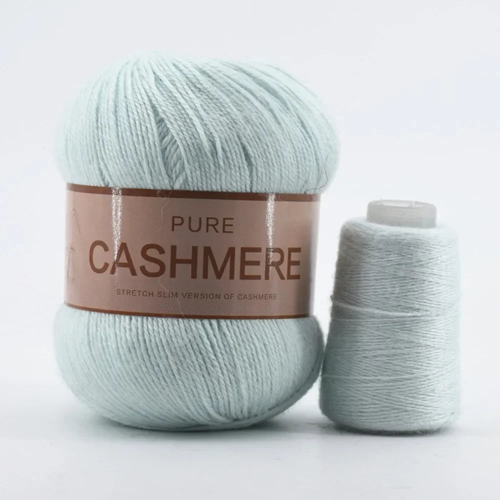 Pure Natural Mongolian Cashmere Yarn Crochet Lana para
