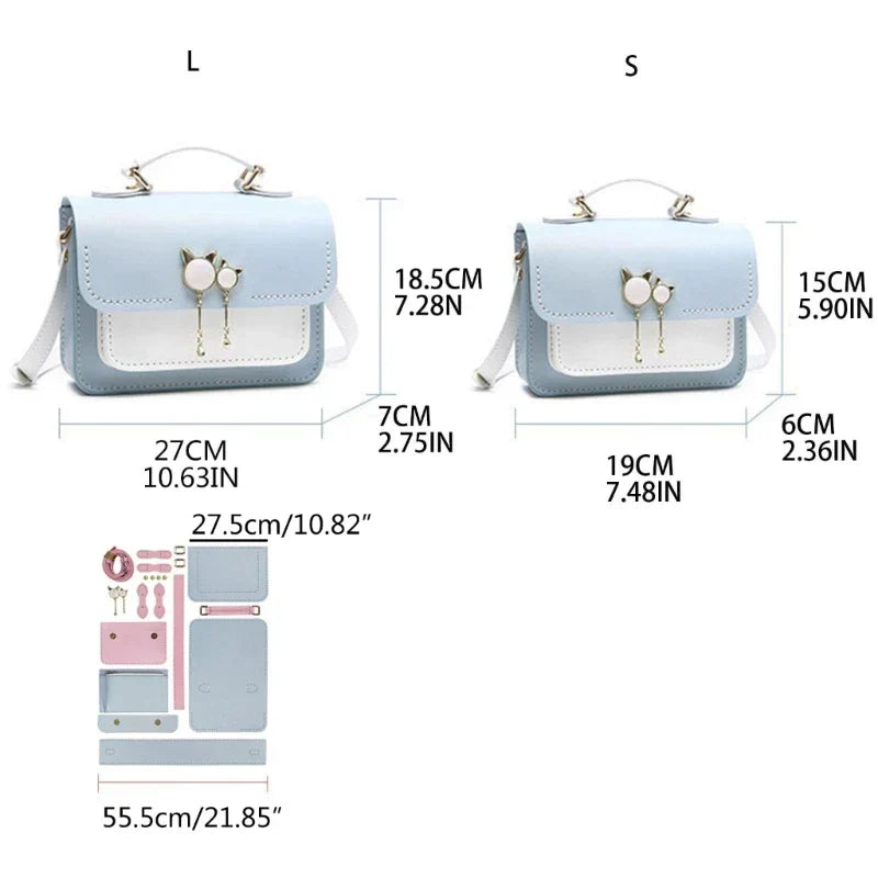 PU Leather DIY Tote Bag Handbag Making Kit