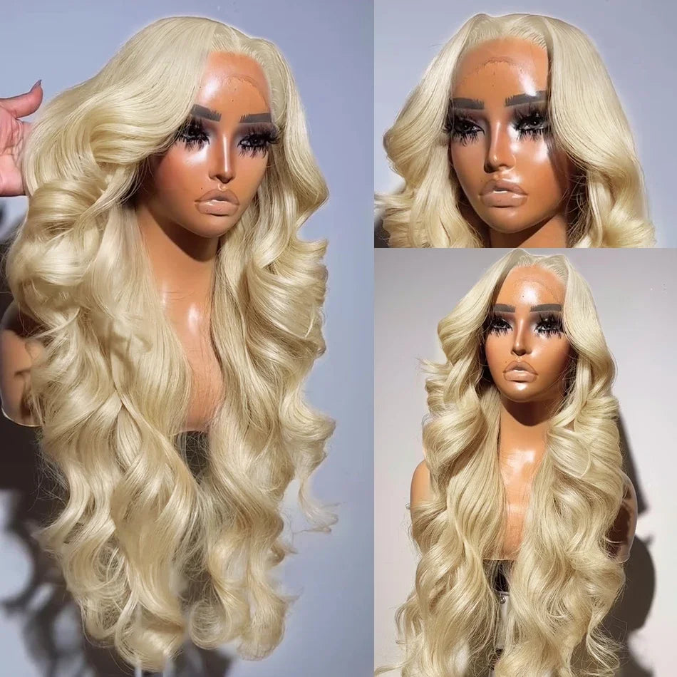 613 Honey Blonde Body Wave Lace Front Wig