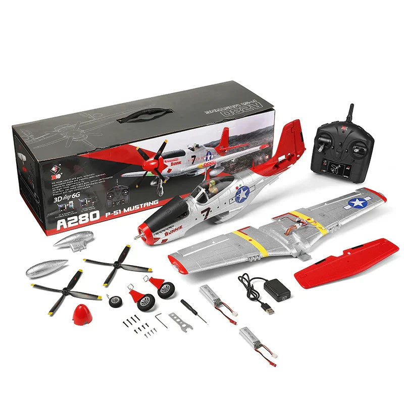 Wltoys XK A280 RC Plane P51 Model 3D/6G