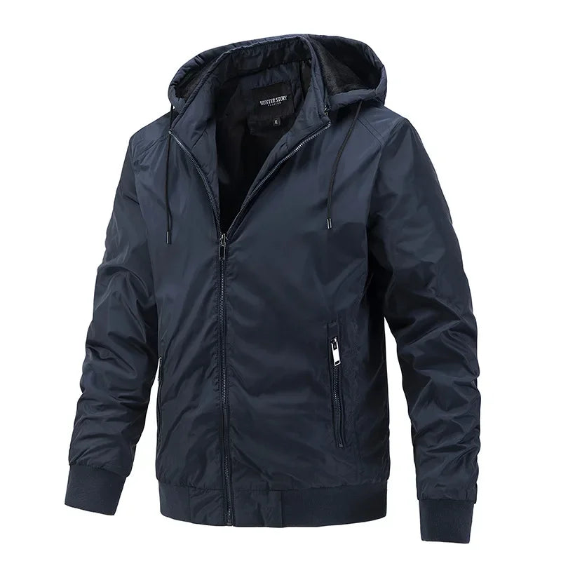Aviator Bomber Jackets Coat Men's Winter Clothing Hooded
