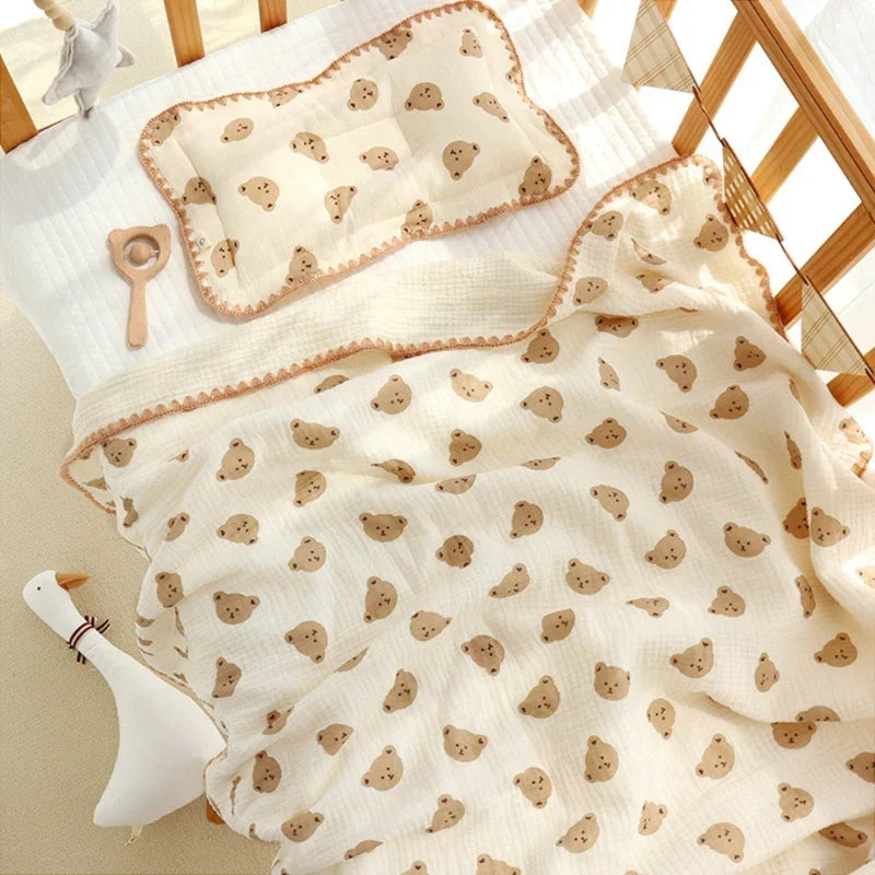 3D Minky Dot Baby Blanket Newborn Cotton Gauze