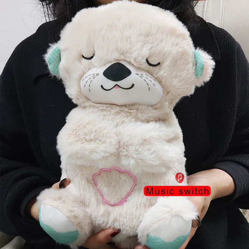 Baby Breathing Bear Baby Soothing Otter Plush Doll