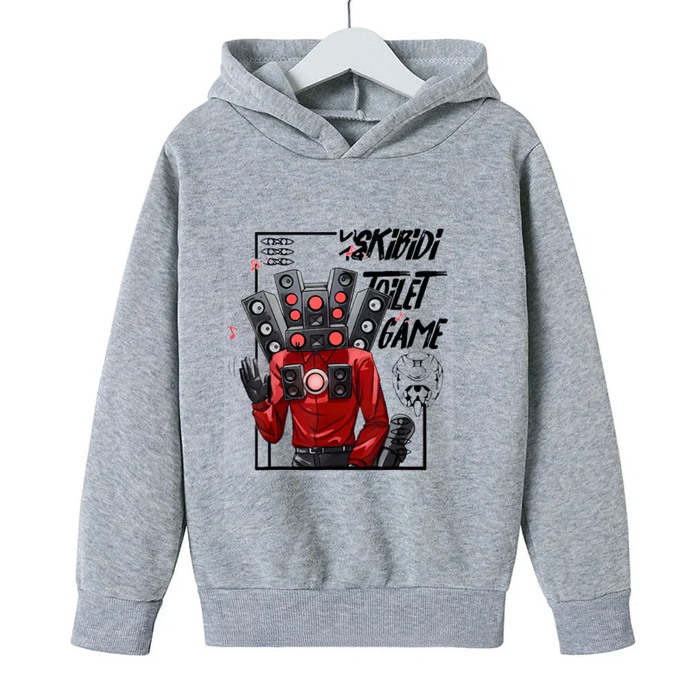 Skibidi Toilet Hoodie Hot Game Kids Cartoon Sweatshirts