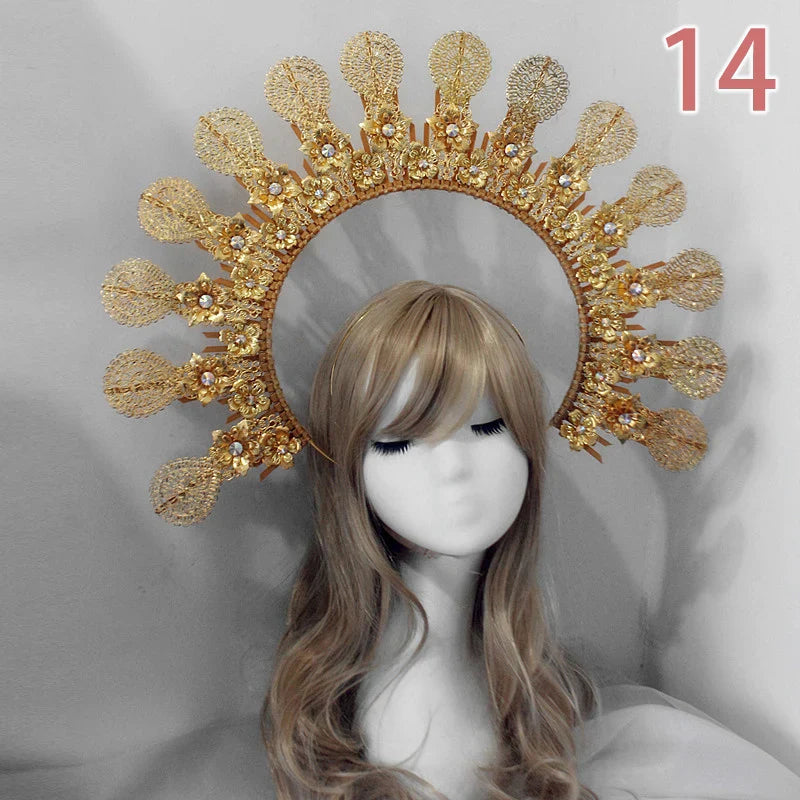 Baroque Headband DIY Material Gothic Lolita Crown Headband