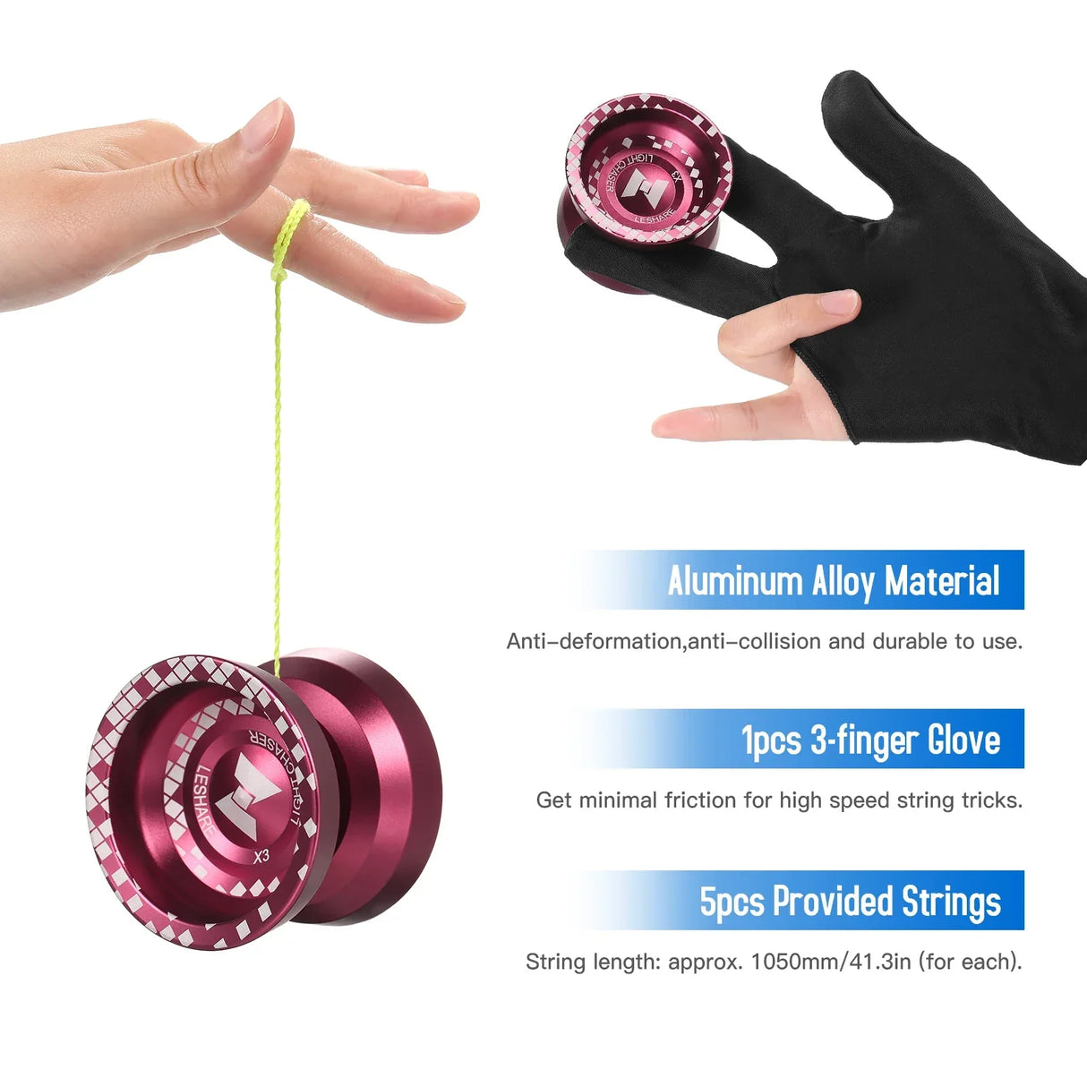 Professional Yo Yo Ball Aluminum Alloy Responsive YoYo