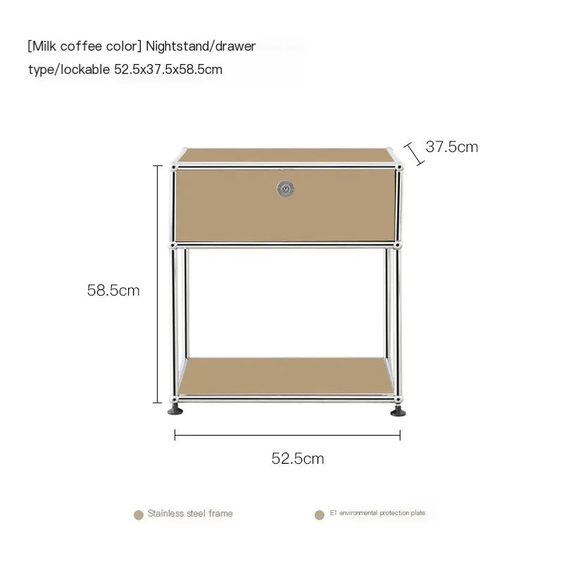 USM Medieval Nightstand Bedroom Modern Minimalist Shelf Module