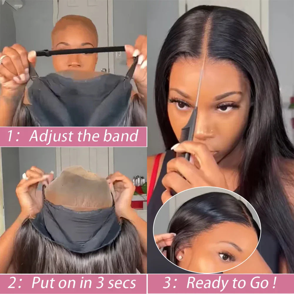 40 50 Inch Bone Straight Glueless Human Hair