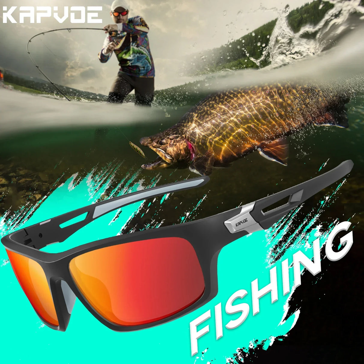 Kapvoe Sports Polarized Sunglasses for Cycling UV400