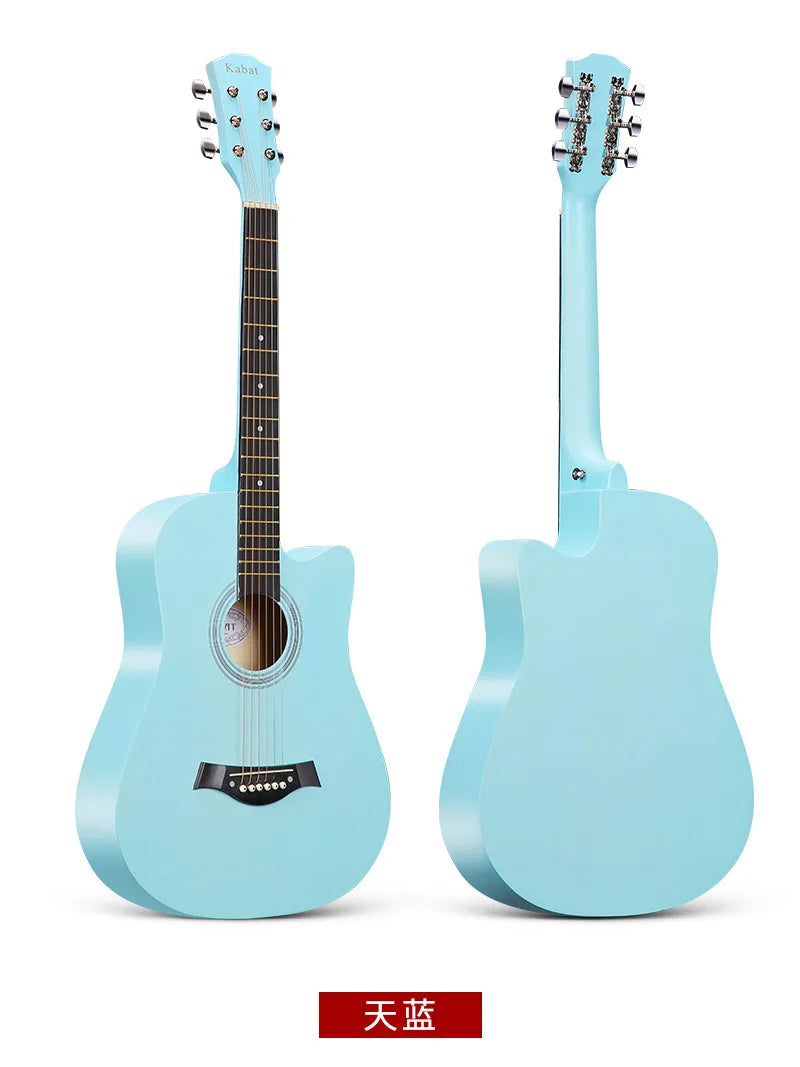 VZb 38-inch folk acoustic guitar beginners practice guitar