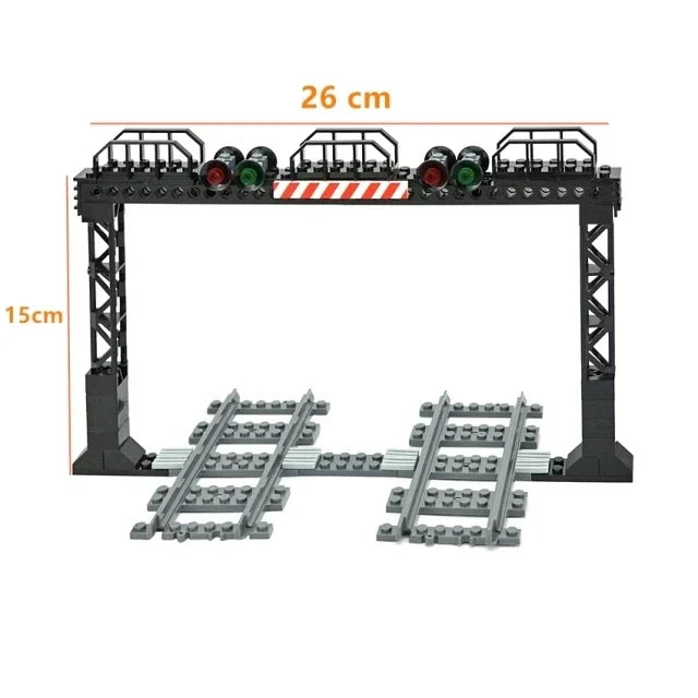 City Track Trains Uphill Flexible Soft Tracks Building