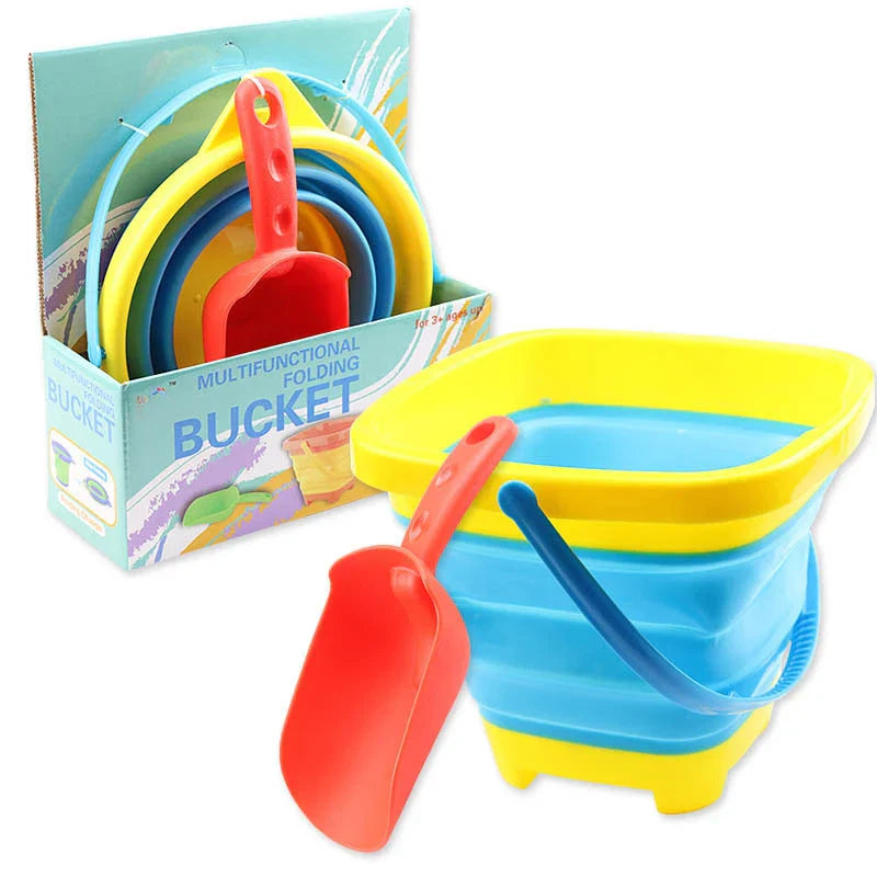 Outdoor Portable Beach Bucket Sand Shovel Toy Baby