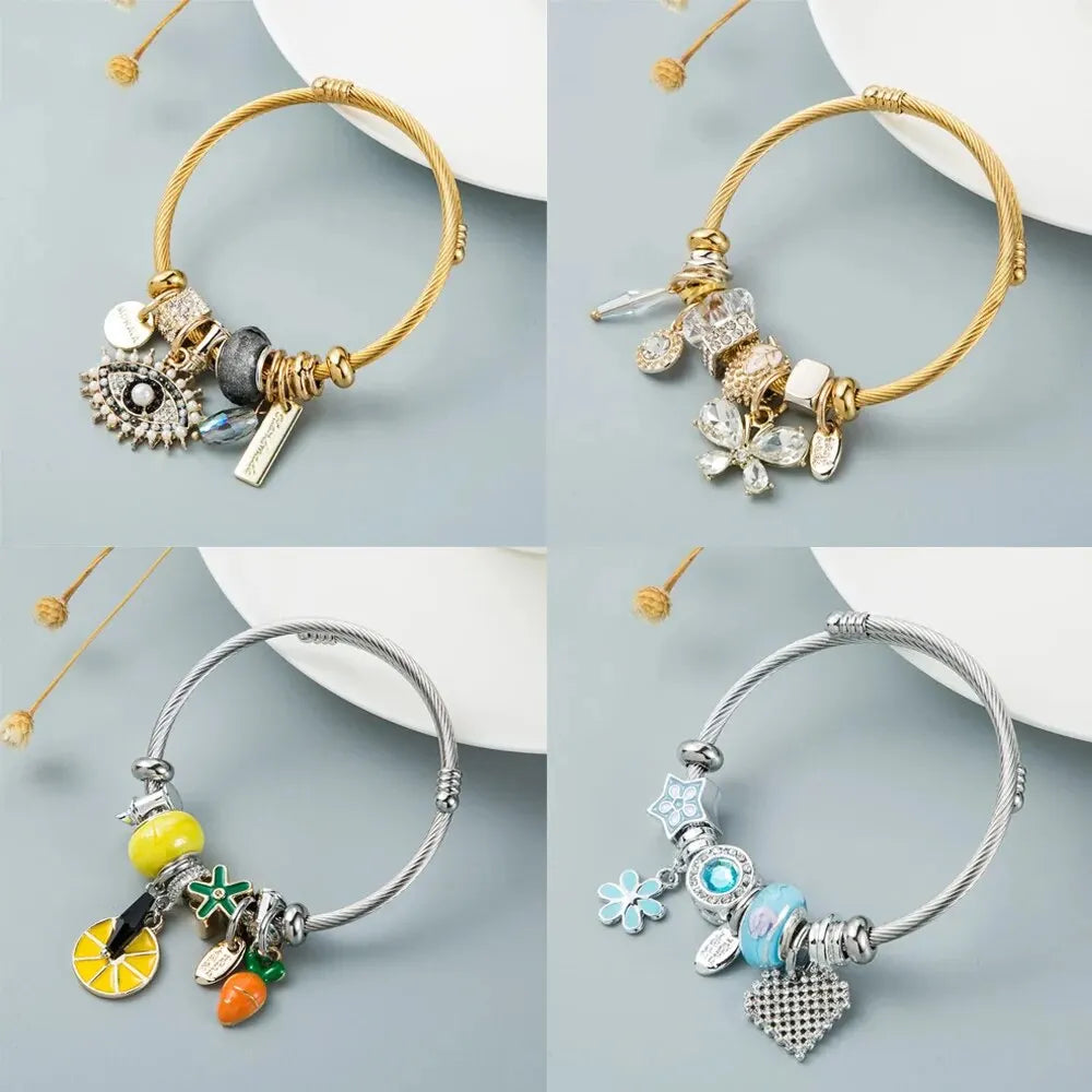 Cute Pineapple With Crystal Creative Multi Element Inlaid