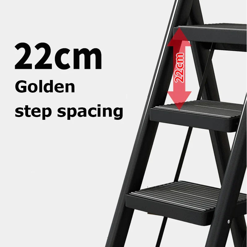 Thickened Metal Folding Ladder Multifunction Household Ladder Stool