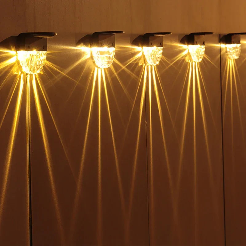 Outdoor Staircase Fence Waterproof Wall Light Led Solar