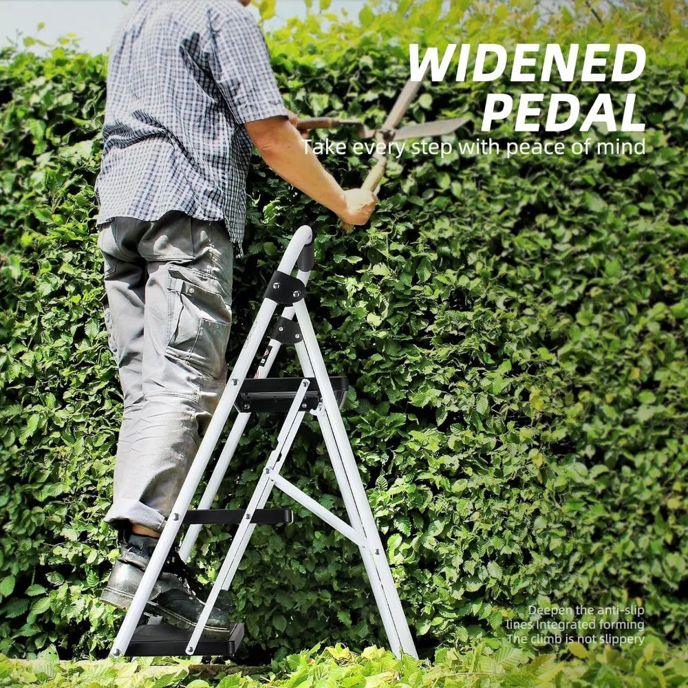 3 Step Ladder,Folding Step Stool for Adults