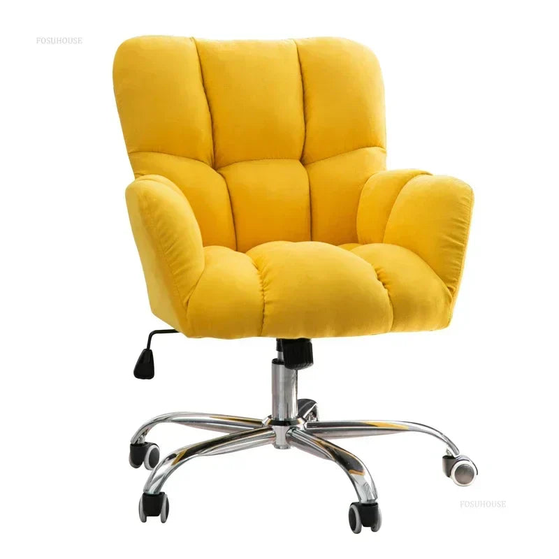 Nordic velvet Office Chairs Home Backrest Computer Chair