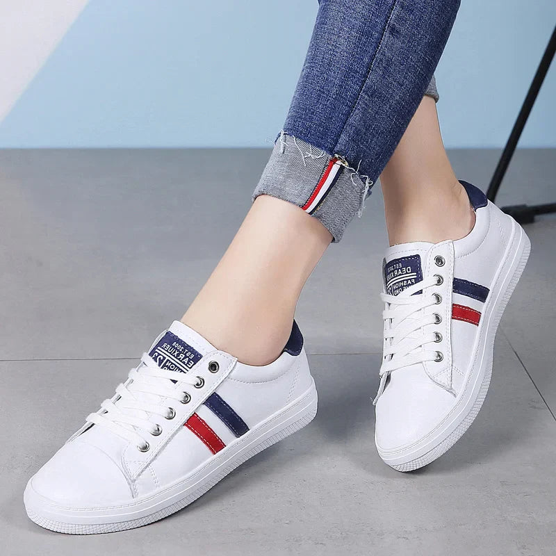 2024 Women's Leather Vulcanized Sneakers