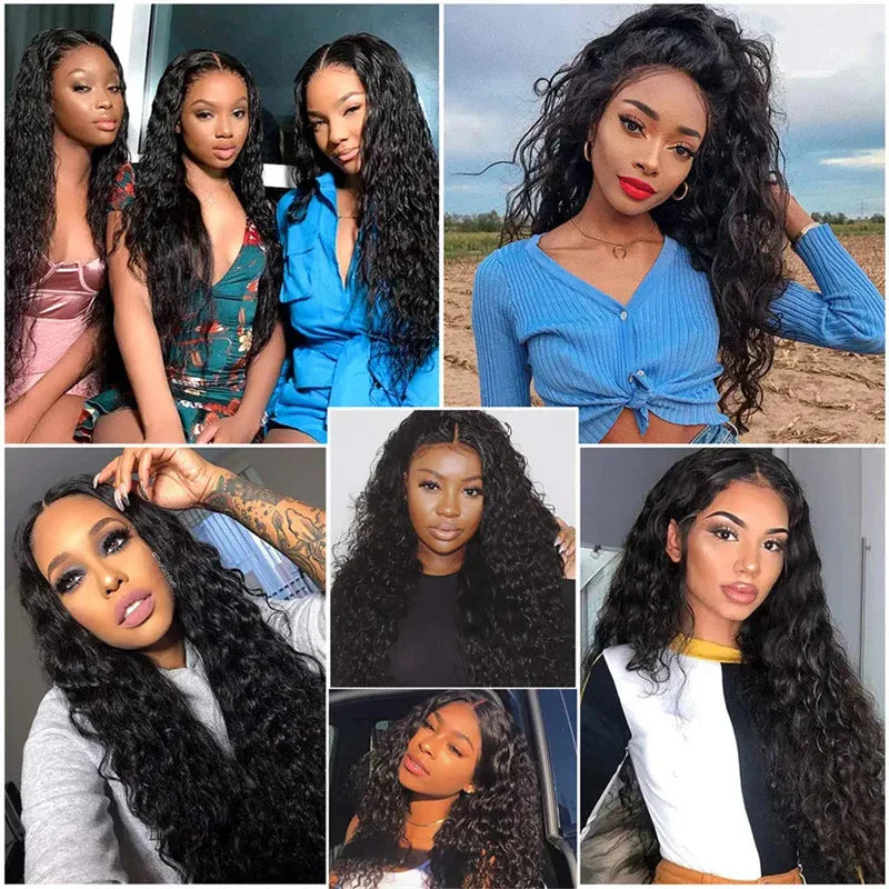 Curly 13x4 Lace Frontal Human Hair Wig For