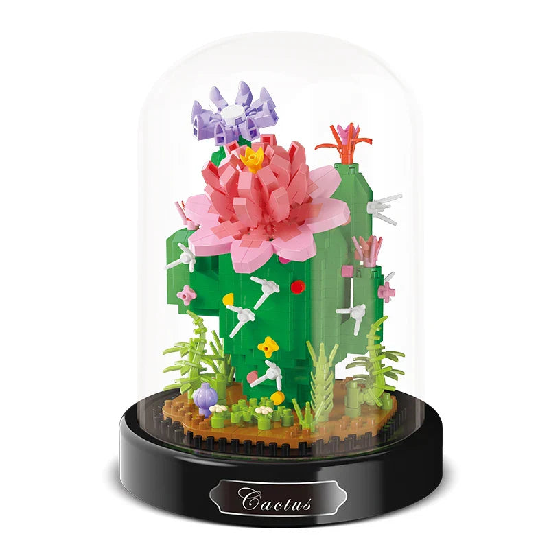 Diy Micro Flower Building Blocks Mini Bricks Particles
