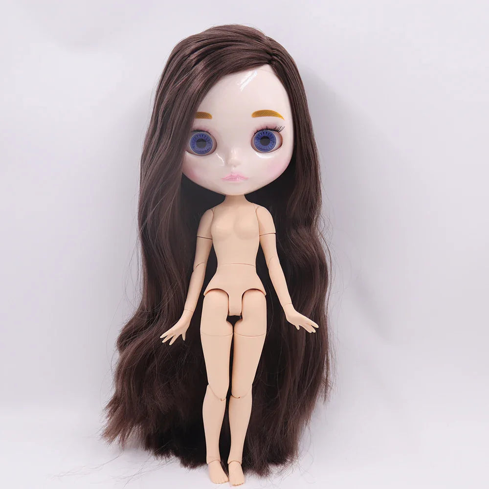 ICY DBS Blyth Doll 1/6 Joint Body 30CM BJD toys Natural shiny face with extra hands AB DIY Fashion Dolls girl gift