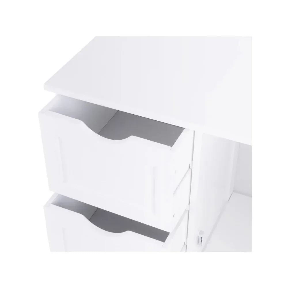 Open Cabinets Wooden 4 Drawer Bathroom Cabinet Storage