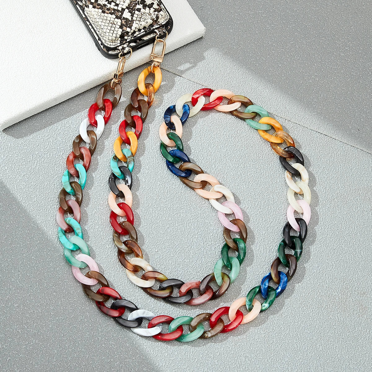 Fashion 120cm Telephone Strap Long Style Acrylic Slant
