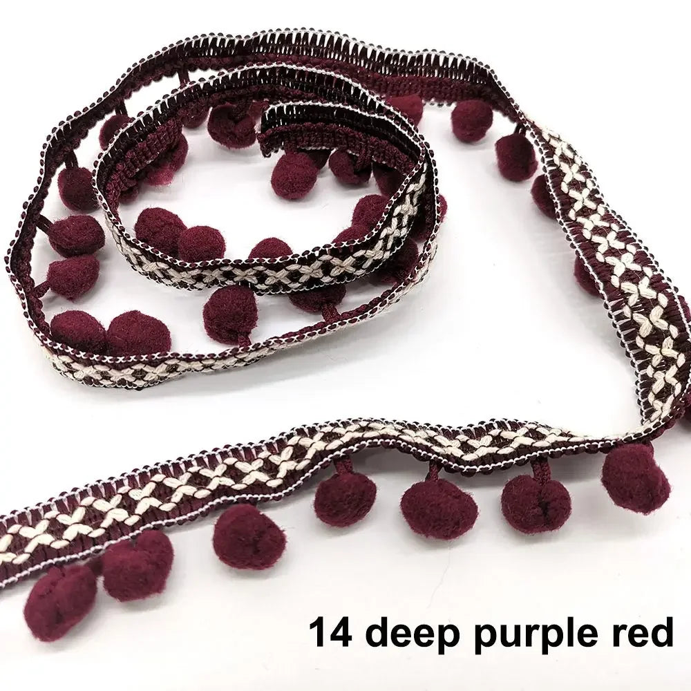 10yards Pom Pom Trim Lace Fabric Sewing Accessories