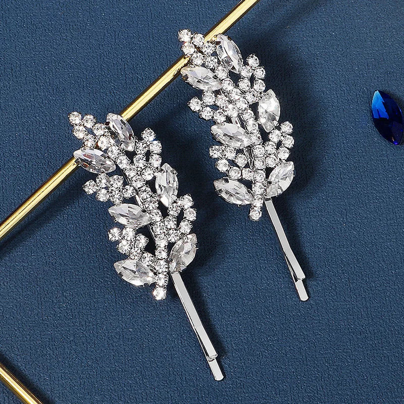 Miallo Fashion Rhinestone Hair Clips for Women Girls