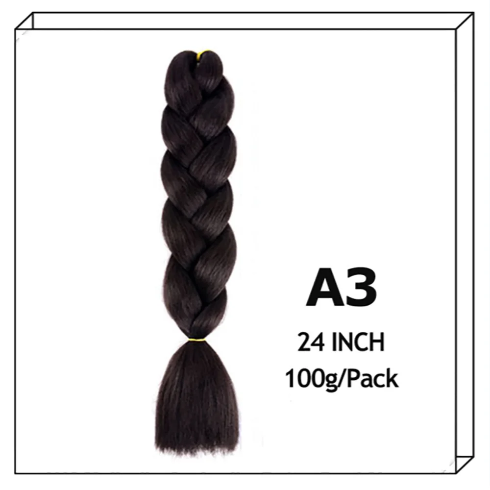 24Inch Synthetic Long Jumbo Ombre Braiding Hair For