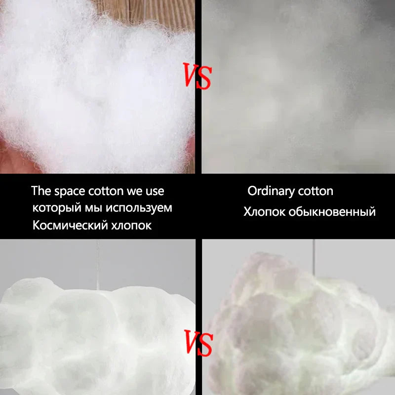 Cloud Chandelier Restaurant Lamps Modern White Floating Cloud