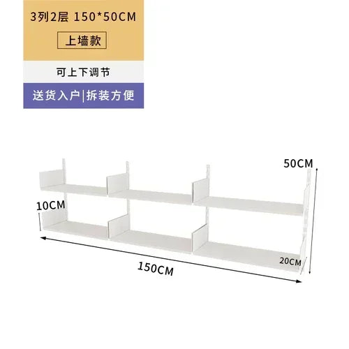 Metal Display Bookcase Magazine Rack Wall Modern Bookcase