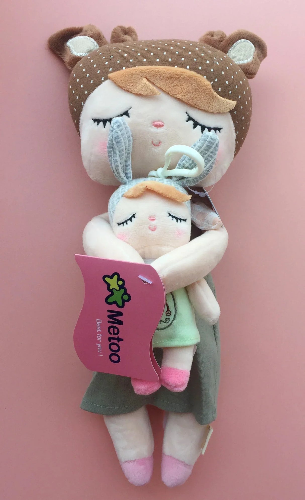 Metoo Doll Stuffed Toys Kawaii Mother and Kid