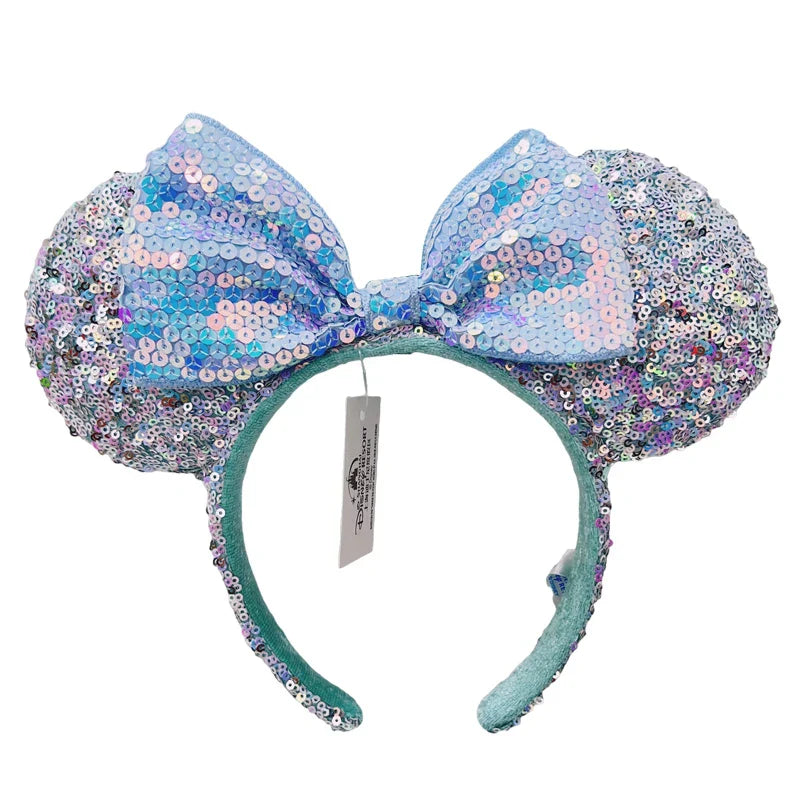 Disney Mickey Mouse Ear Headband Green Mermaid Hair