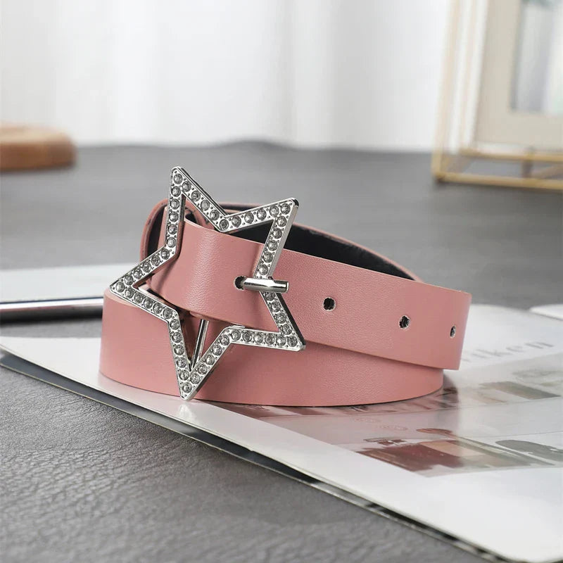 A ladies' belt new retro fashion decorative trend