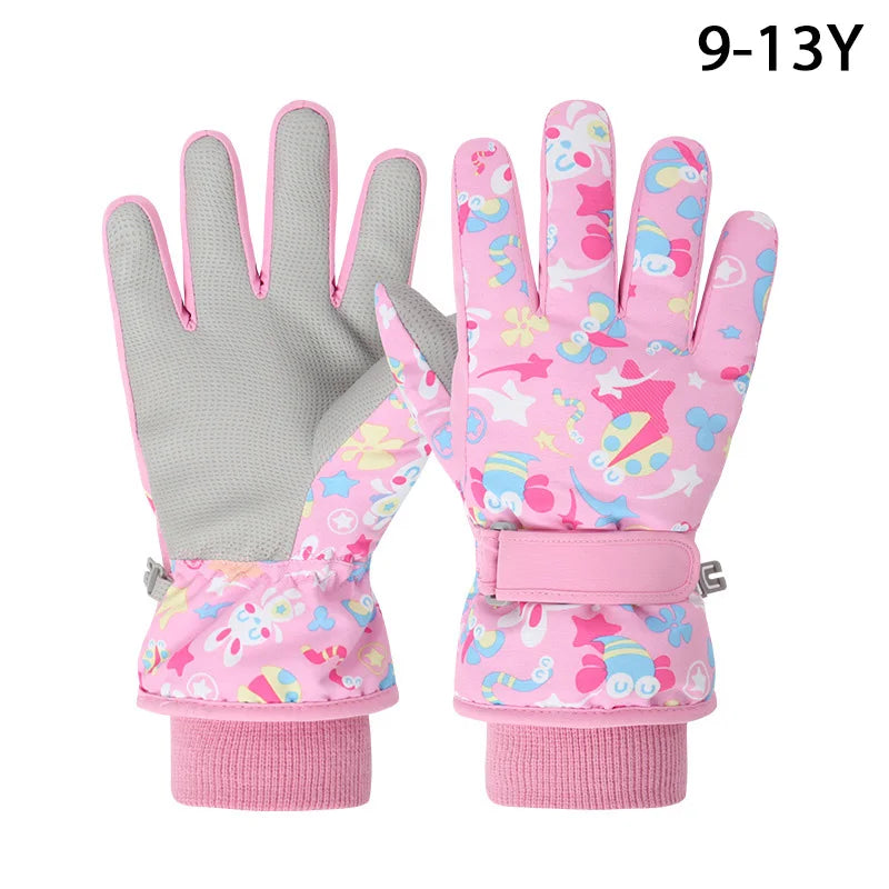 Winter Kids Ski Gloves for Boys Girls Snow