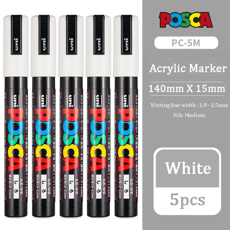 Uni Marker Pen, PC-3M Acrylic posca marcadores permanent