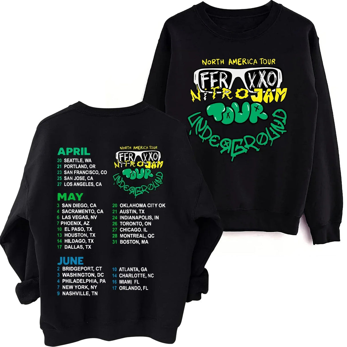 Feliz Cumpleanos Ferxxo World Tour Sweatshirt Man Woman