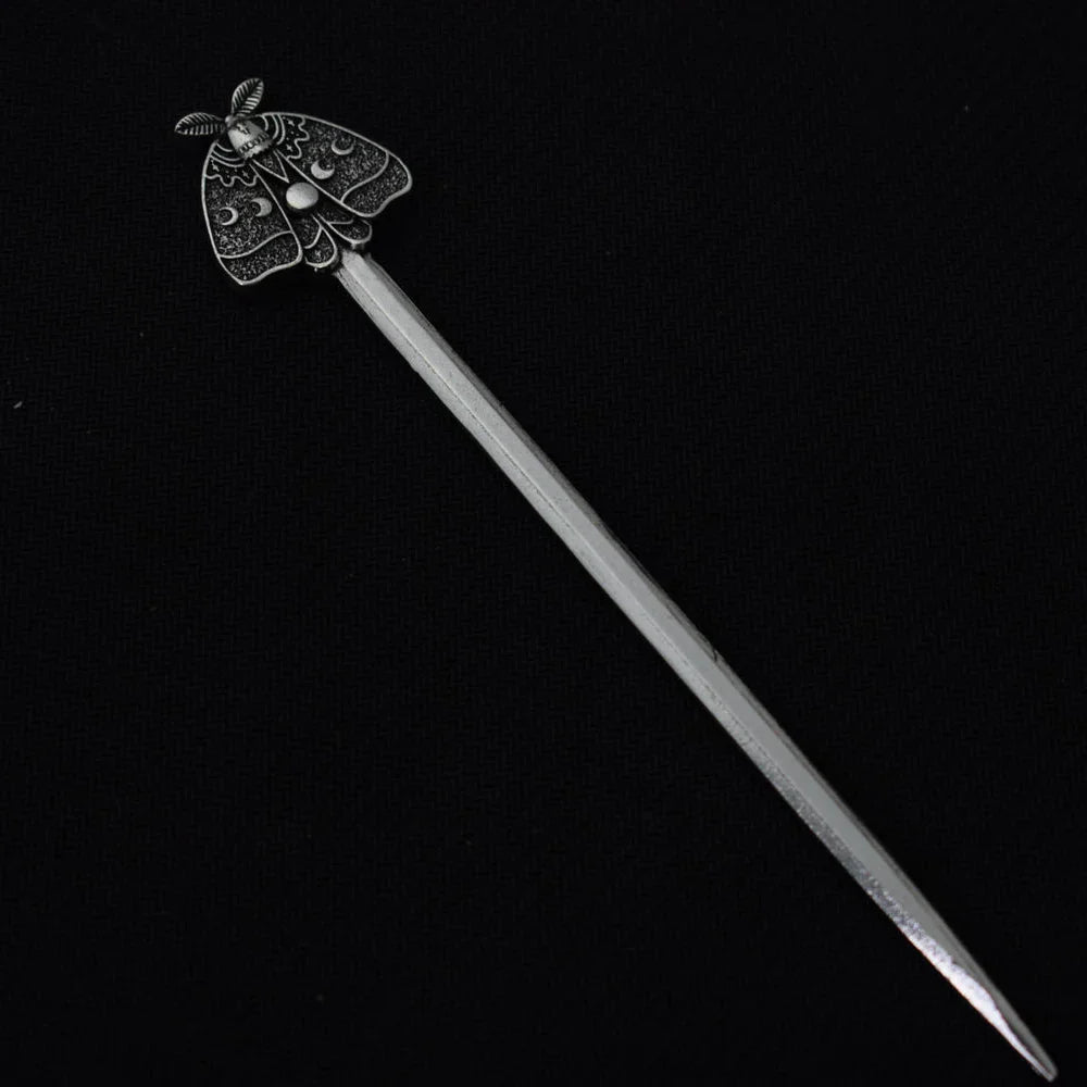 16cm Witch skull Hair Stick sword woman hair