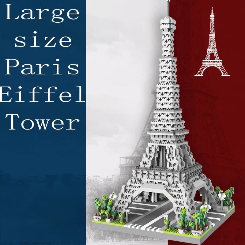 Paris Tower Street View Building Block Mini Diamond