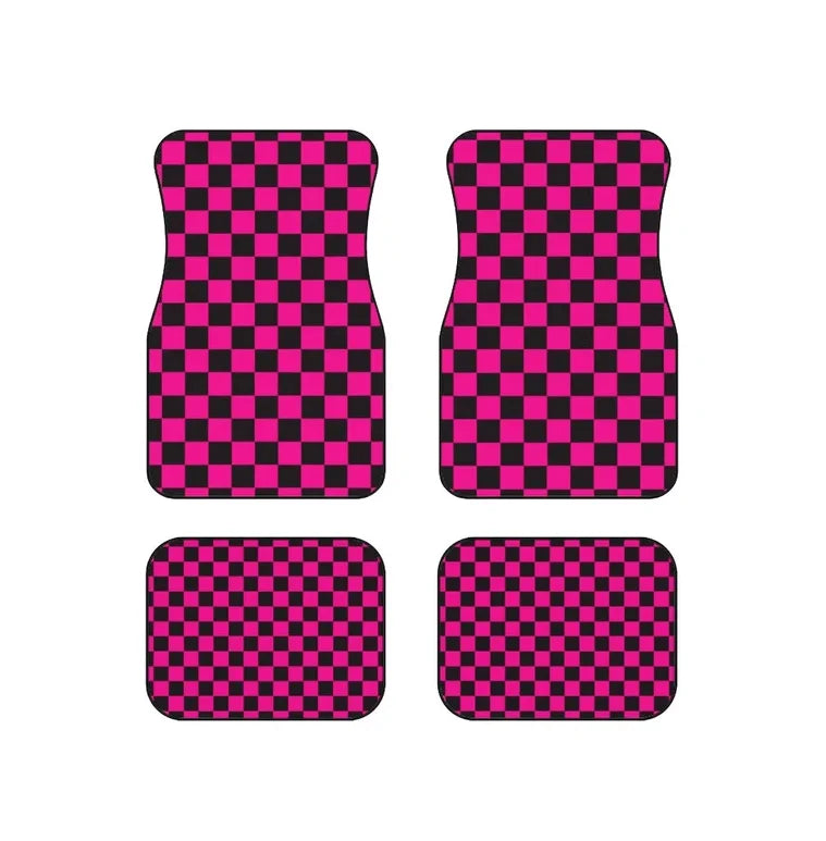 Checkerboard Car Mats Auto Parts Rubber Floor Mats