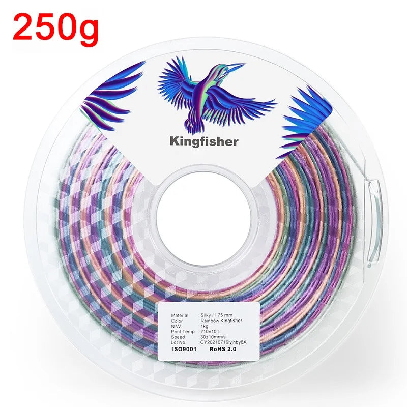 Silk PLA Rainbow Filament 1.75mm 3d Printer Filaments