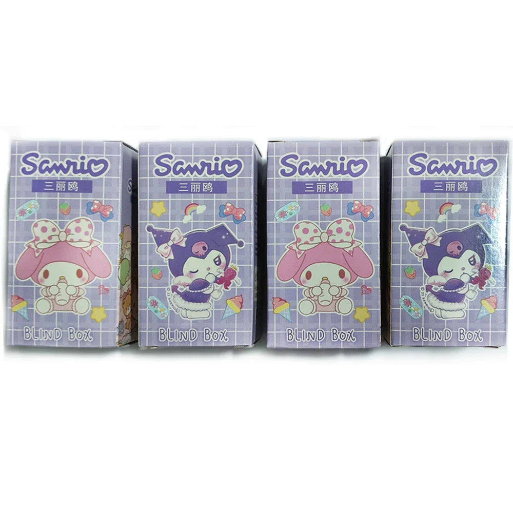 24Pcs Sanrio Keychain Kawaii Kitty Cinnamoroll Kuromi Anime