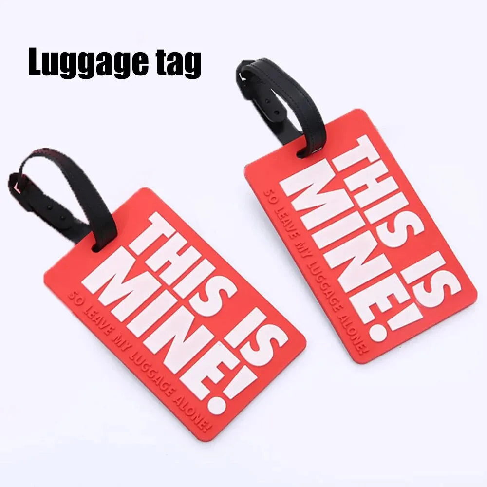 Pvc Soft Rubber Luggage Tags Silicone Creative Card