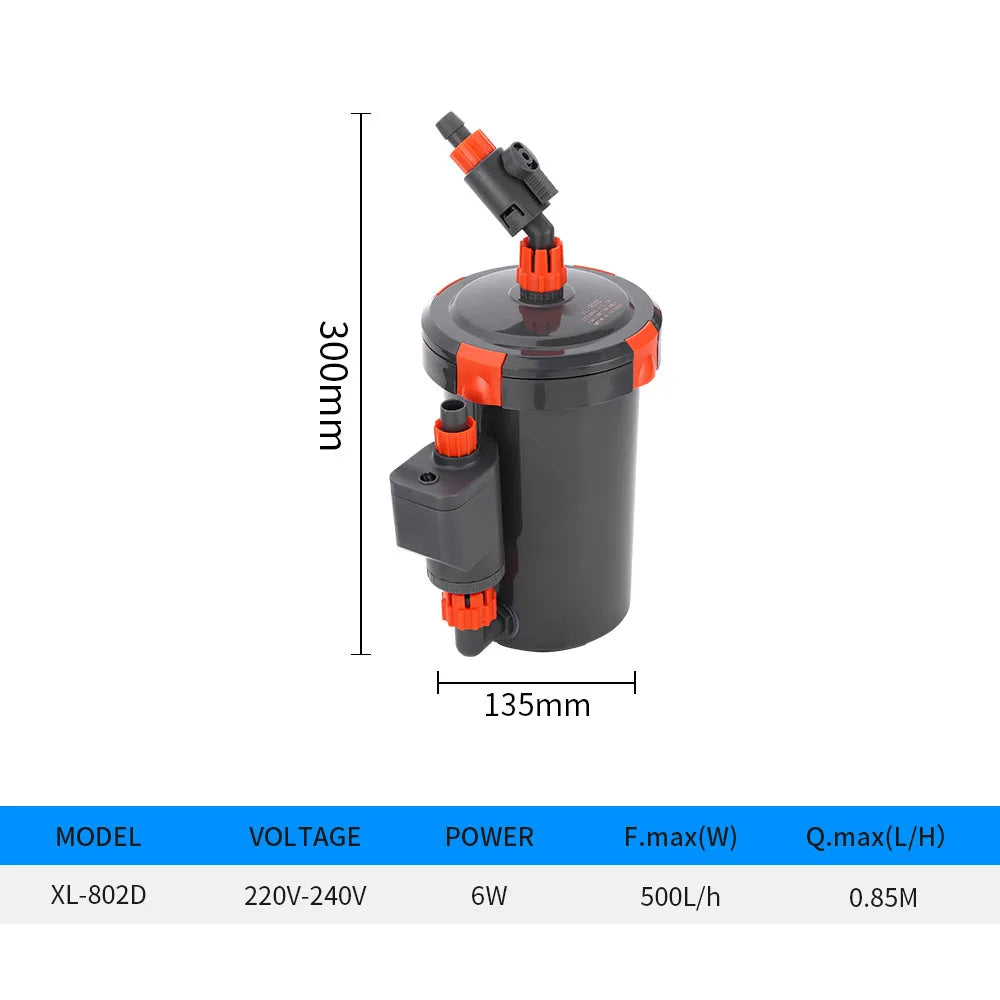 Aquarium Bio External Filter System Bucket Outside Mute