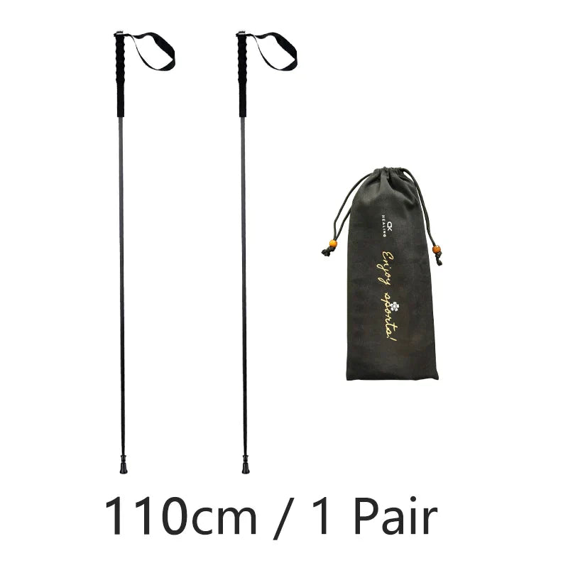 HEALING Ultra Light 115G Trekking Pole Carbon Folding
