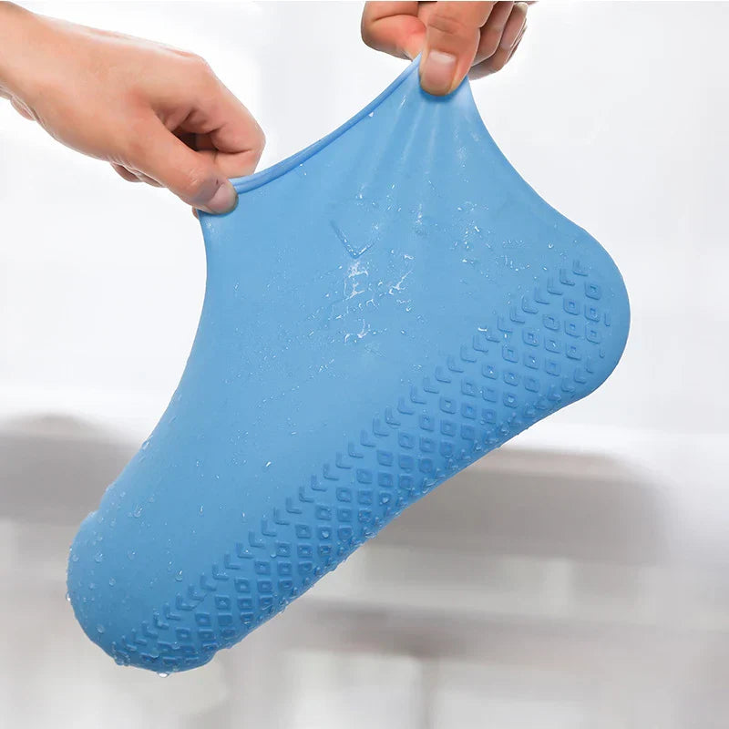 1Pair Waterproof Silicone Shoe Cover Nonslip Wearresistant Unisex