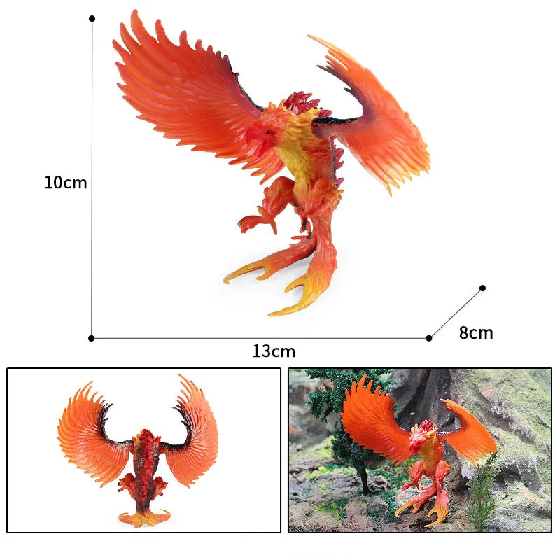 simulation dragon figurines model Savage Flying Magic Dragon