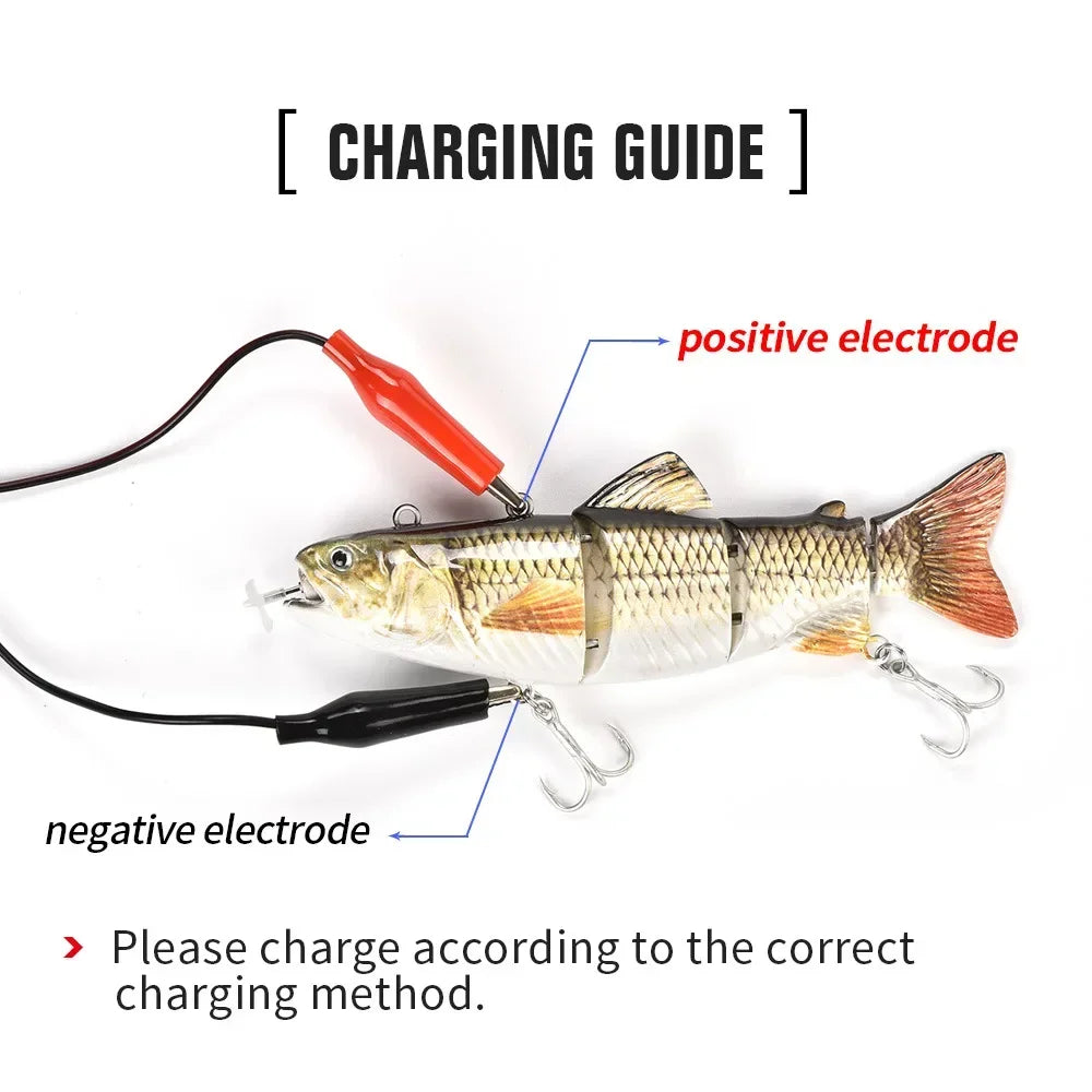 USB Rechargeable Fishing Lure Multi Jointed Swimbait Wobbler